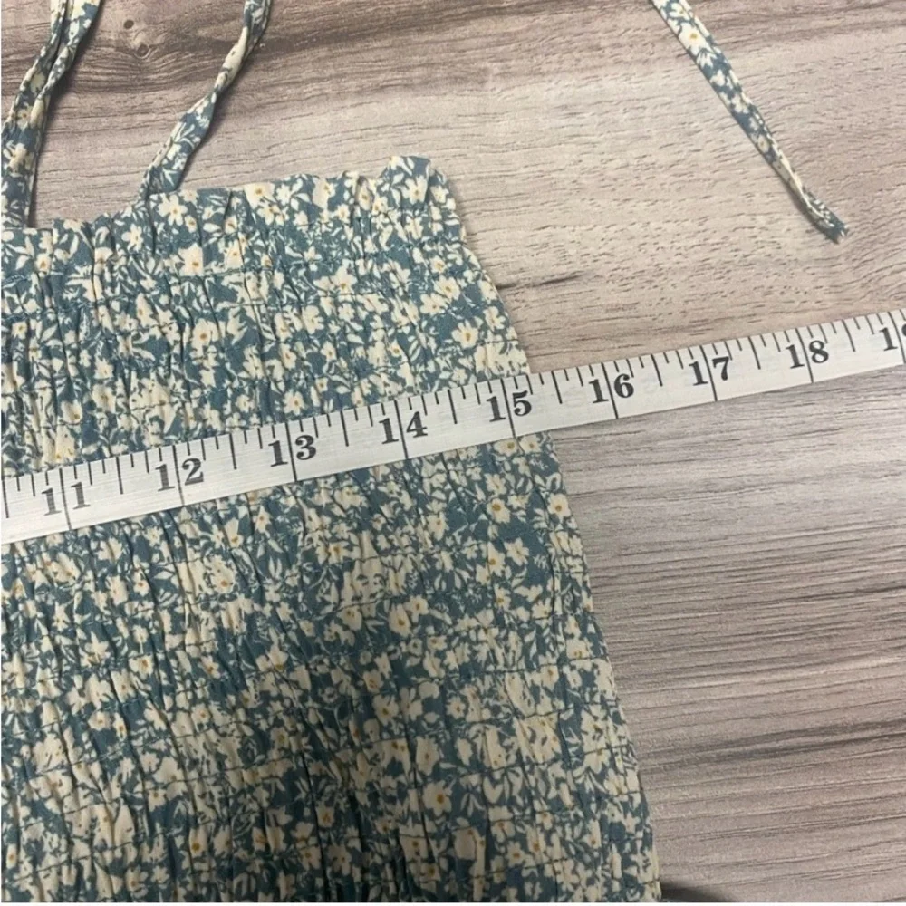 Paper Crane Set Women’s Size Large Floral Tiered Mini Skirt & Smocked Peplum Top - Picture 8 of 8